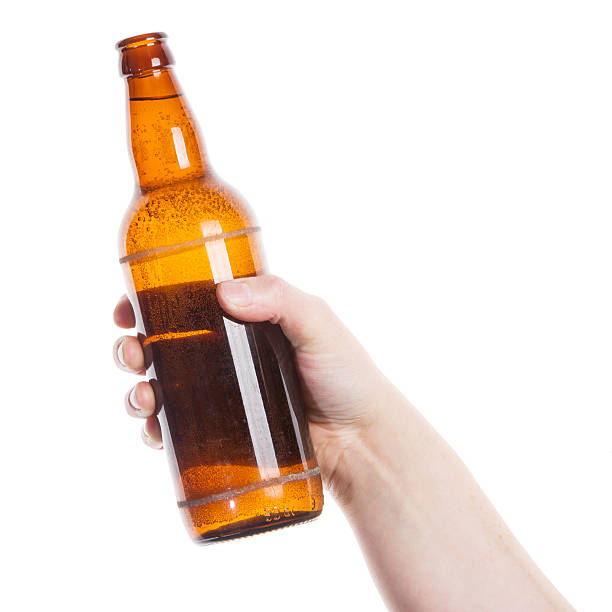 istock Beer bottle in the hand 465406601