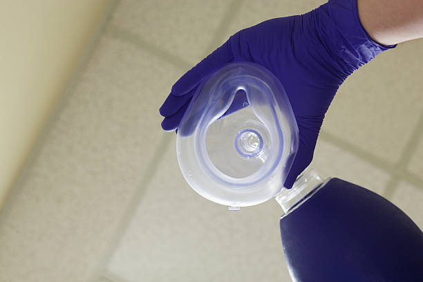 istock Point of view bag valve mask 465407938
