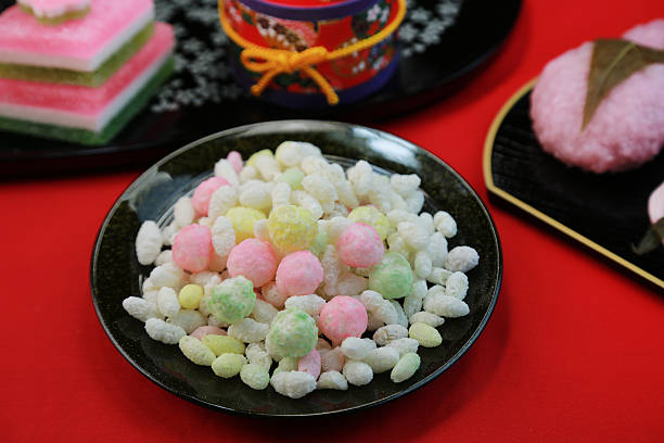 istock sweet rice crackers for Girls' Day 465408198