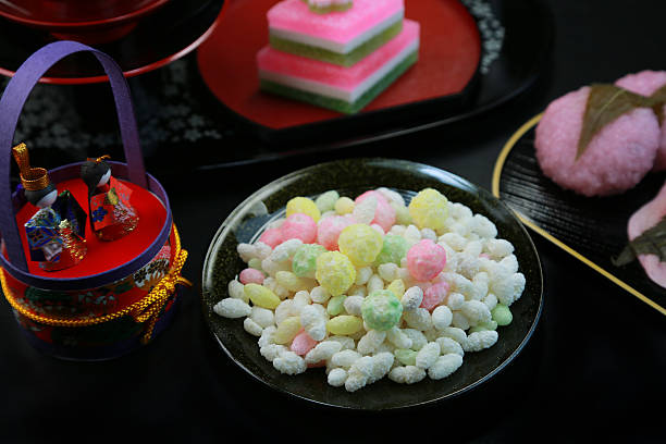 istock sweet rice crackers for Girls' Day 465408204