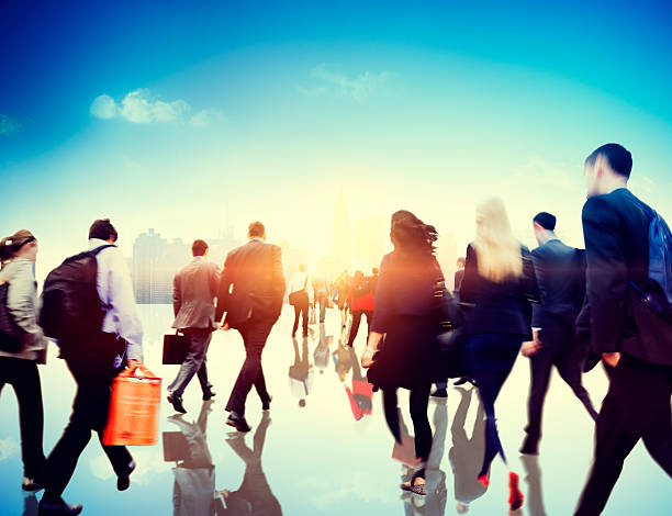 istock Commuter Rush Hour Travel Waking Business Concept 465408318