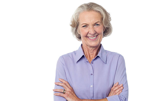 istock Mature woman with folded arms 465416346