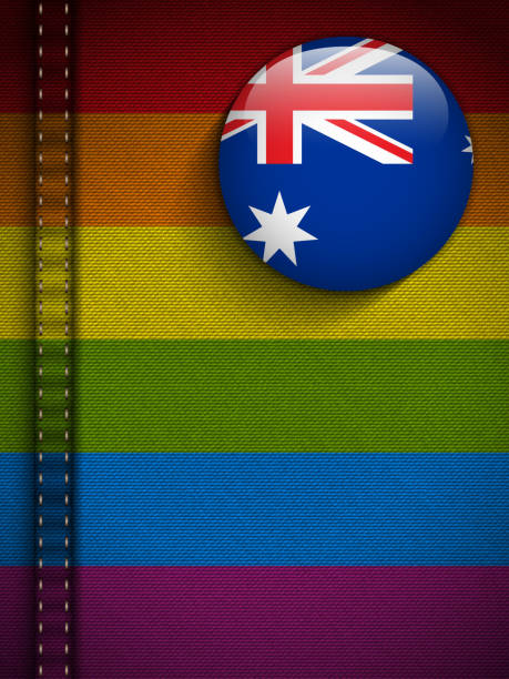 ゲイのフラグボタンジーンズの素材の質感、オーストラリア - symbols of peace flag gay pride flag banner点のイラスト素材／クリップアート素材／マンガ素材／アイコン素材