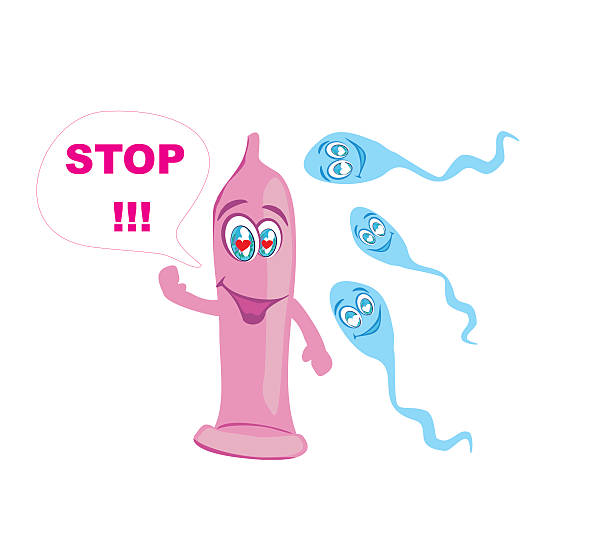 illustrazioni stock, clip art, cartoni animati e icone di tendenza di divertente preservativo - condom aids orgasm sexual activity