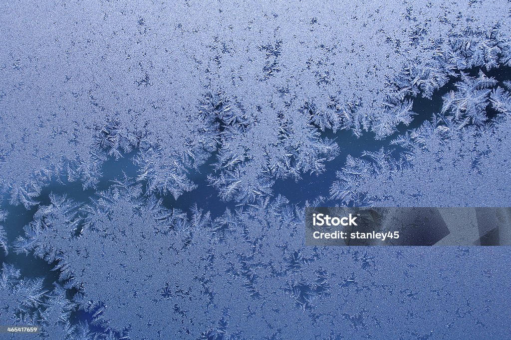 Winter-Muster auf Glas - Lizenzfrei Abstrakt Stock-Foto