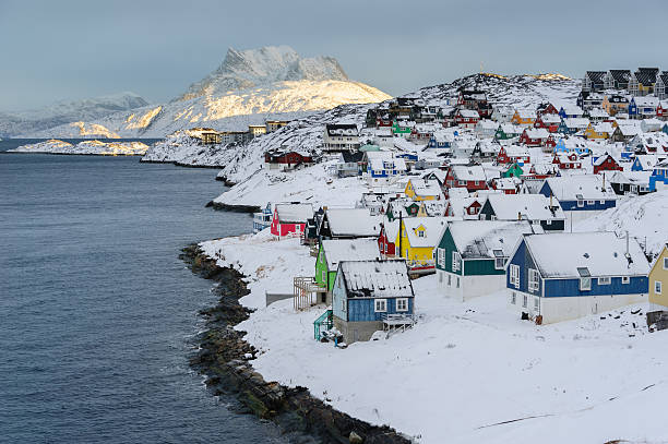 istock Old Town in Nuuk during winter with snow 465418370