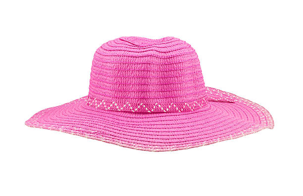 istock Pink floppy hat isolated on white background 465422186