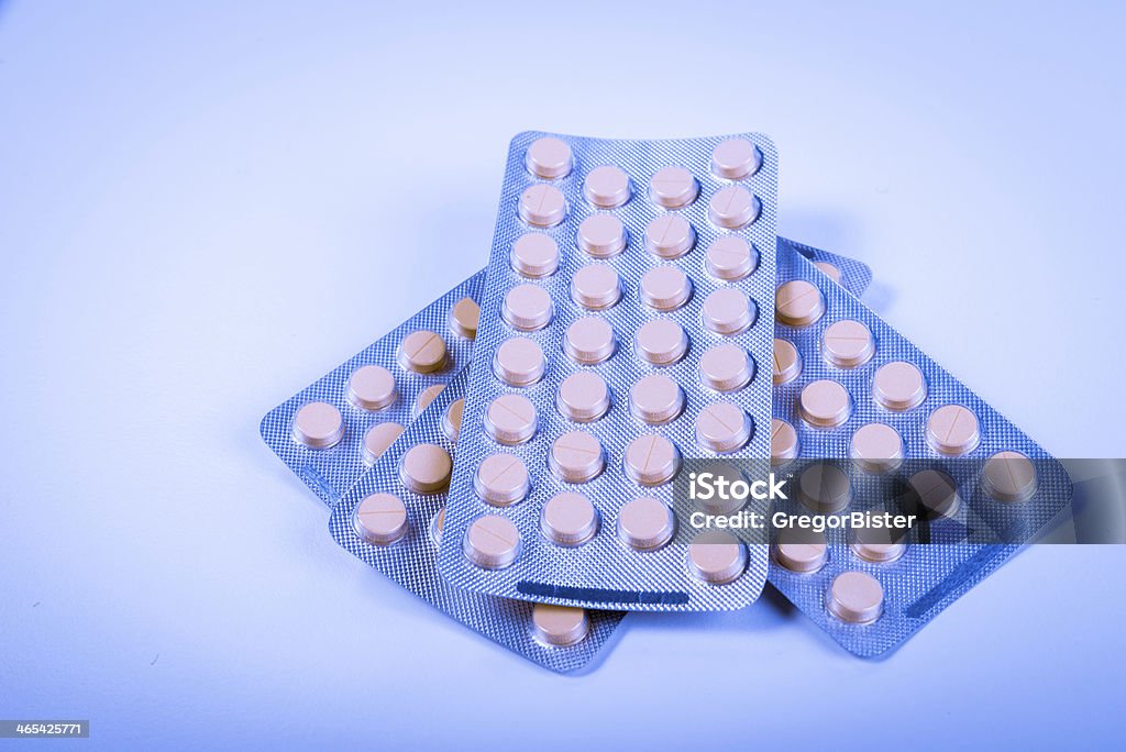 Tabletten in Blase - Lizenzfrei Antibiotikum Stock-Foto
