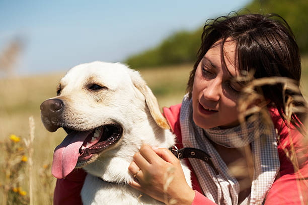 istock Dog and woman 465427916