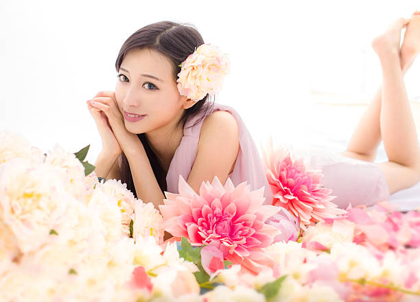 istock girl in flowers  spa 465428194