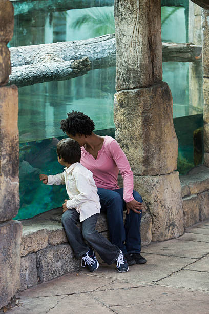istock Mother and son at the zoo 465428417