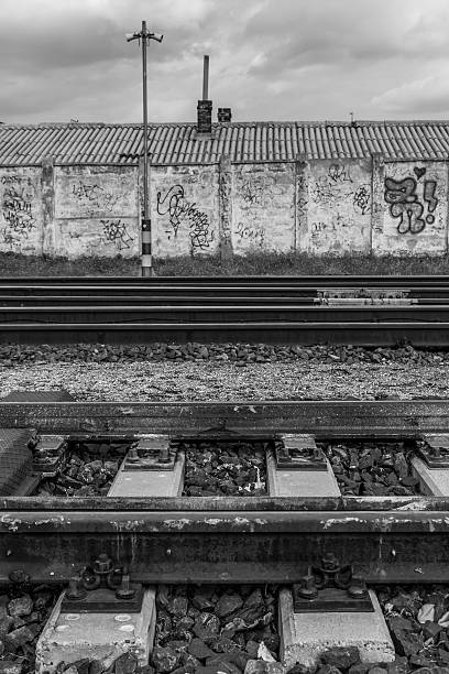 voie ferrées - railroad junction audio photos et images de collection