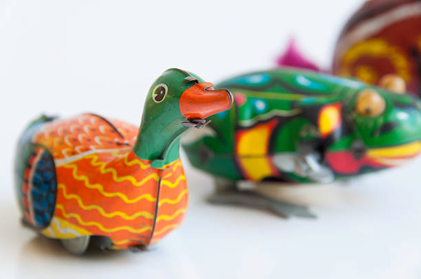 istock Retro animal toy on a white background 465431782