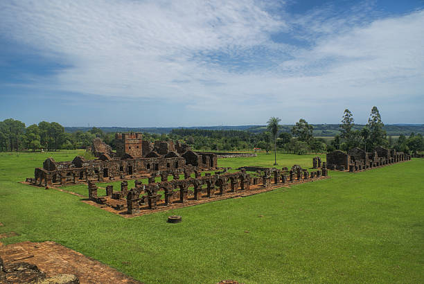 istock Encarnacion and jesuit ruins in Paraguay 465432104