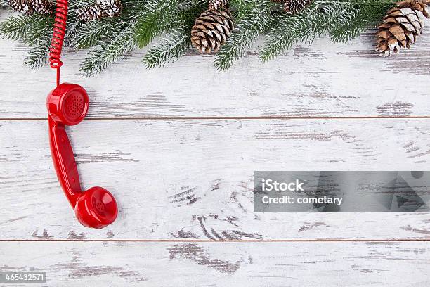 Decoración De Navidad Con Teléfono Foto de stock y más banco de imágenes de 1980-1989 - 1980-1989, Anticuado, Antigualla