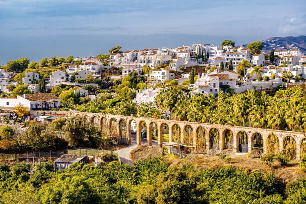 nerja.  in spagna - nerja foto e immagini stock