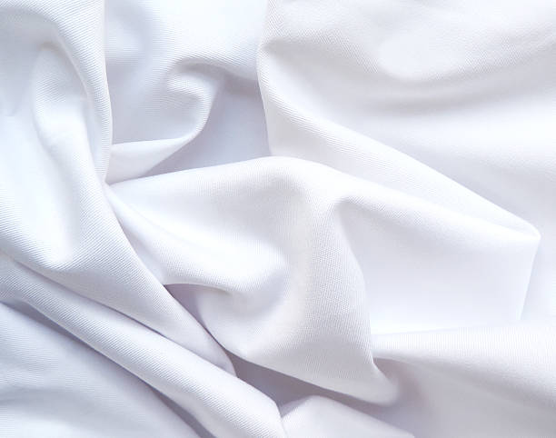 textile blanc des galapagos - crumpled sheet photos et images de collection