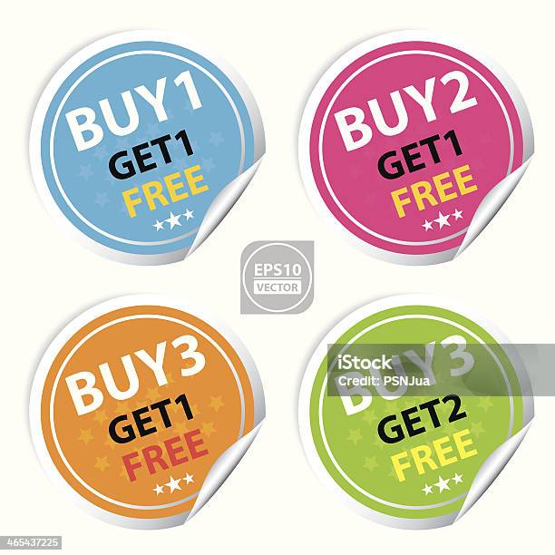 Sticker For Marketing Campaign And Business Stock Illustration - Download Image Now - Buy - Single Word, Buying, Adulation