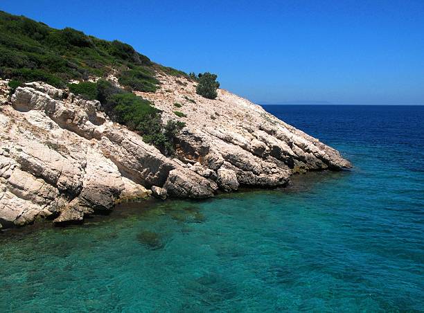 Mediterranean Coastal Landscape stock photo