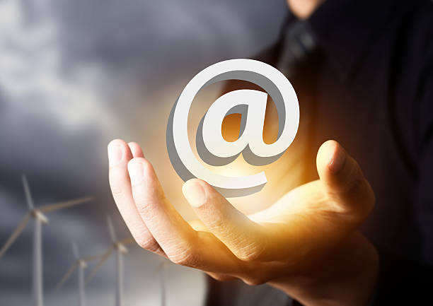 istock Contact us icon in businessman hand 465444272