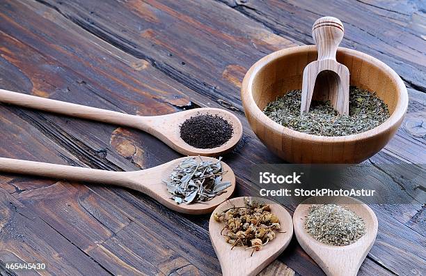 Spices For Seasoning Stock Photo - Download Image Now - 2015, Backgrounds, Basil
