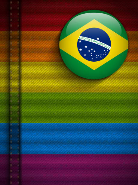 ゲイのフラグボタンジーンズはブラジル素材の質感 - symbols of peace flag gay pride flag banner点のイラスト素材／クリップアート素材／マンガ素材／アイコン素材