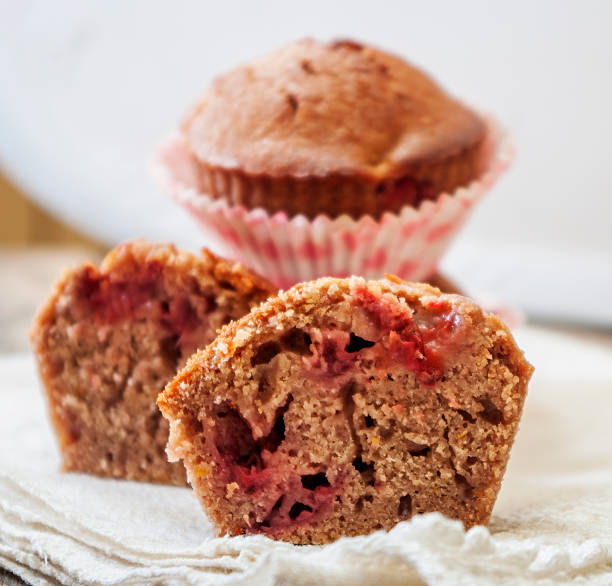 istock homemade strawberry and orange muffins 465445818