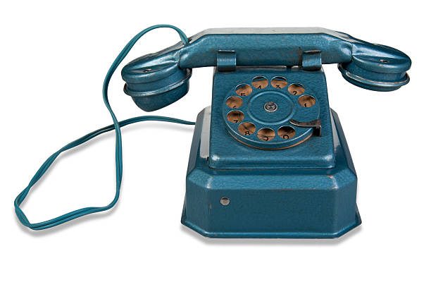istock Retro Phone - Vintage Telephone isolated on White Background 465447589