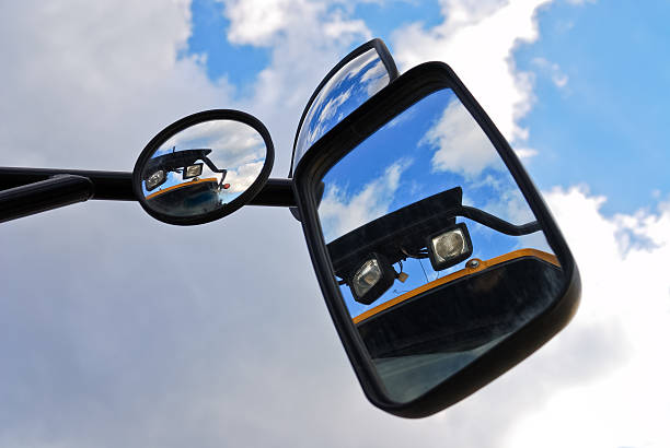 istock Rear-view mirror of a heavy vehicle 465449603