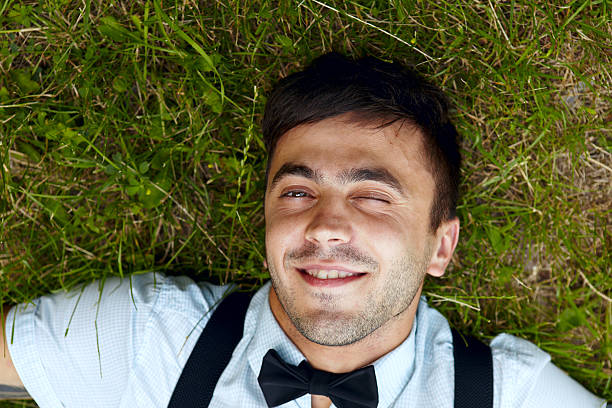 istock Satisfied smiling young male outdoors 465450007