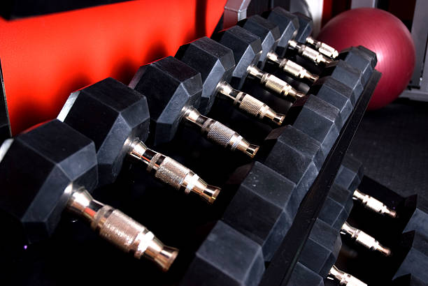 Exercising at the gym