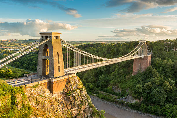 clifton 현수교 - bristol england bridge clifton suspension bridge suspension bridge 뉴스 사진 이미지