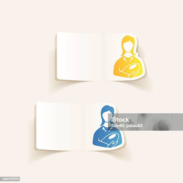 Realistic Design Element Mom Stock Illustration - Download Image Now - Child, Childhood, Daughter