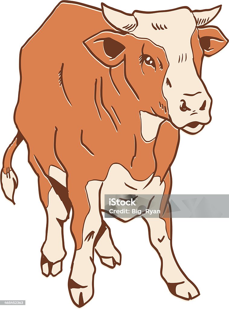 cow illustration of a cow Beef stock vector