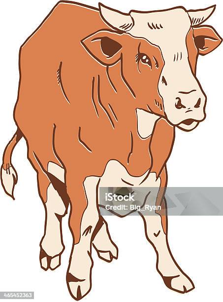 Cow Stock Illustration - Download Image Now - Beef, Bull - Animal, Cow