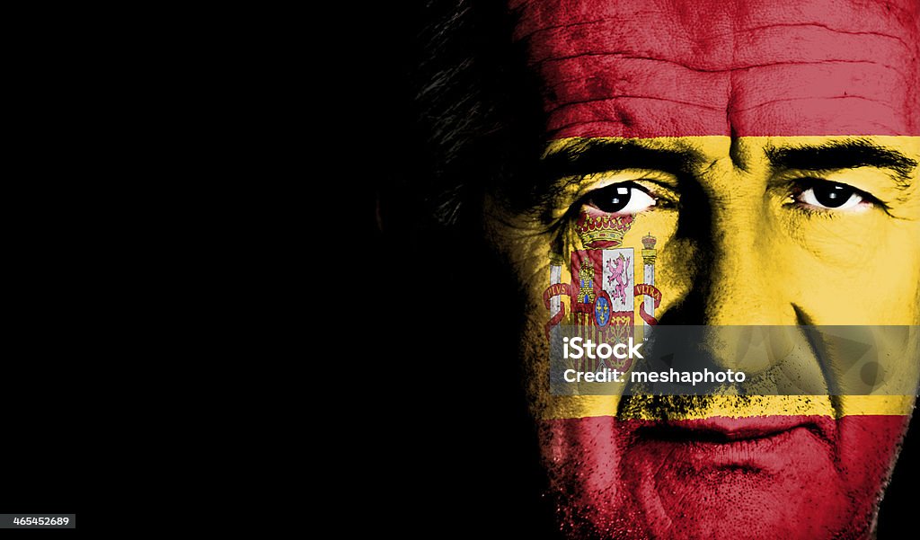 Spanish Football ventola - Foto stock royalty-free di Fan