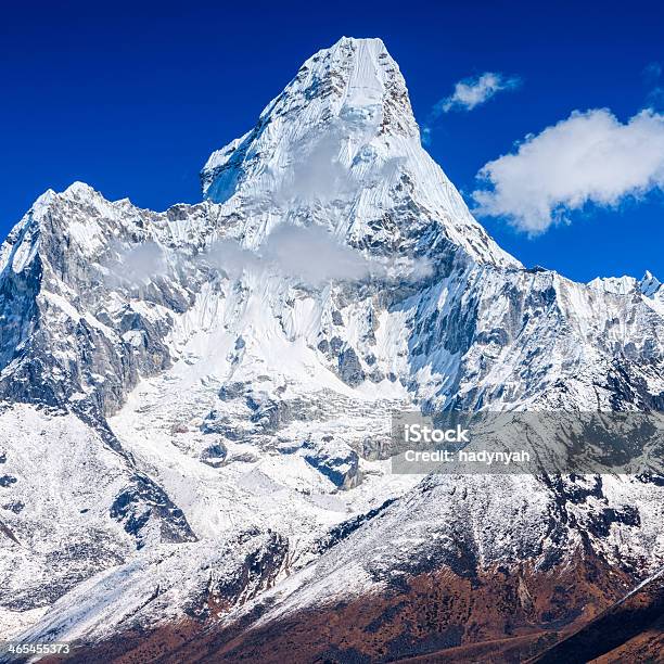 Ama Dablam Himalaya Range Stock Photo - Download Image Now - Ama Dablam, Asia, Beauty In Nature