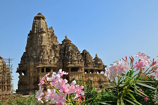 vishvanatha świątyni, western świątyń khajuraho, madhya pradesh, indie - sculpture khajuraho india indian culture zdjęcia i obrazy z banku zdjęć