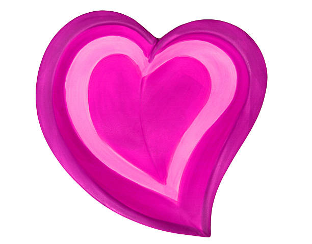 istock Pink Fushia Heart on White 465457015
