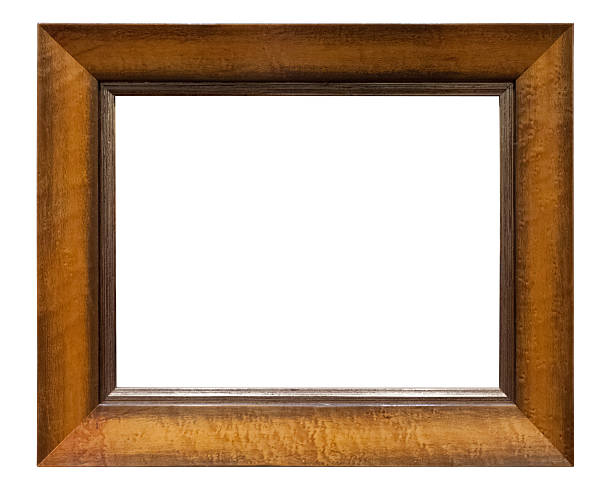 istock Wooden picture frame isolated 465457943