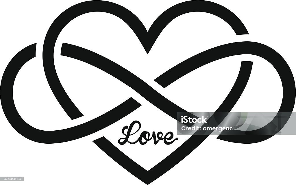 heart an editable vector file with heart shape Infinity stock vector