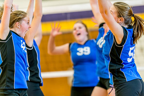 istock Girls Varsity Volleyball 465458447