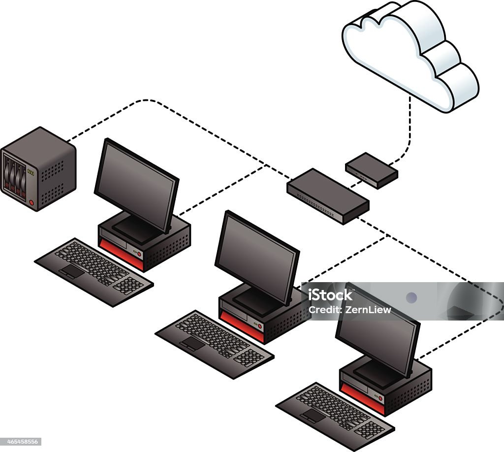 Small Computer Network Stock Illustration - Download Image Now - 2015 ...