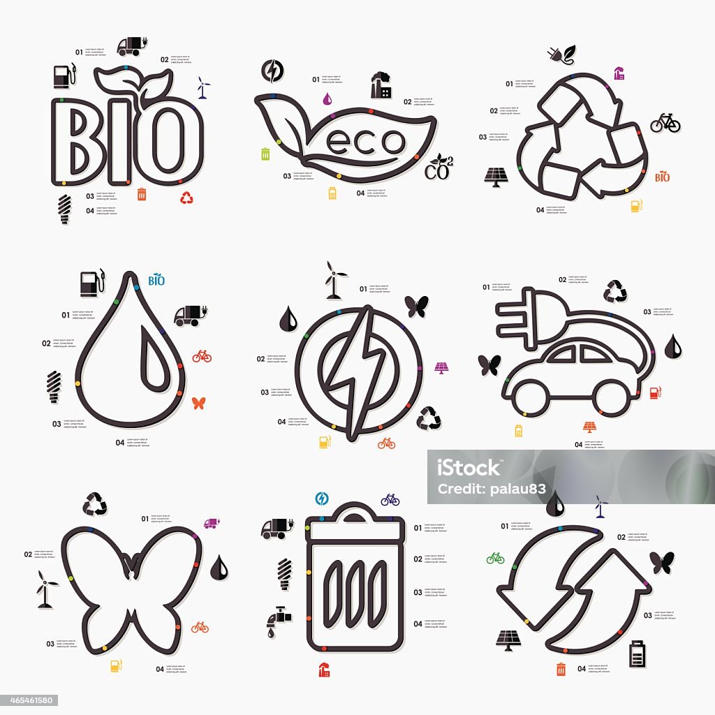 ecology infographic Abstract stock vector