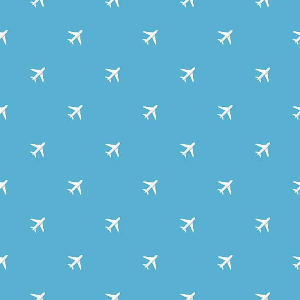 plane pattern vector art illustration