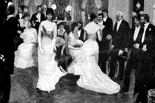 istock Antique illustration of formal party 465462184