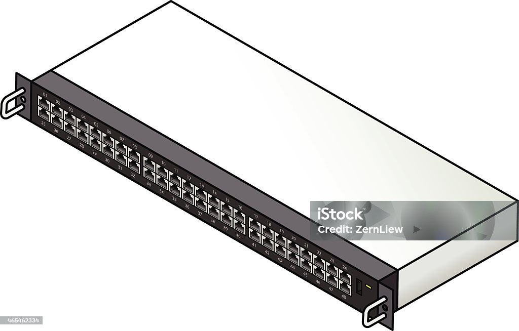 Rackmount Server Component Stock Illustration - Download Image Now ...