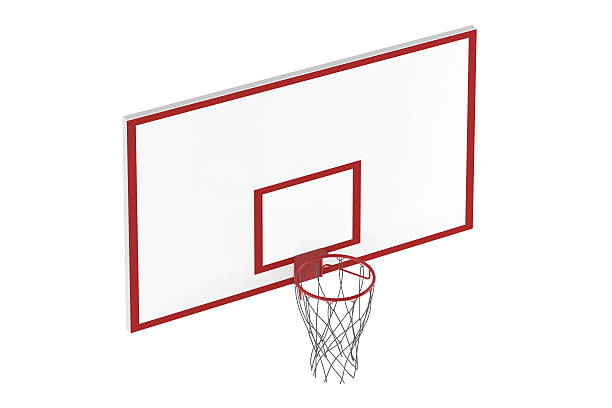 istock Basketball hoop isolated 465464413
