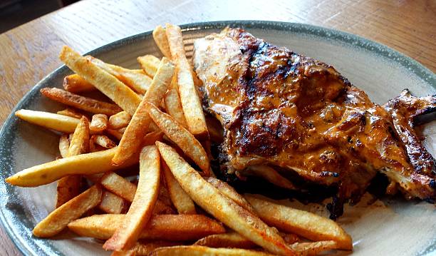 istock Grilled Chicken and Fries 465465520
