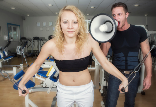 Personal Trainer with Megaphone